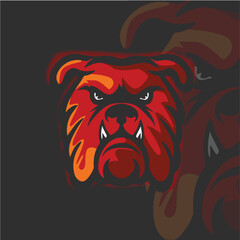 dog illustration for logo and tshirt 01