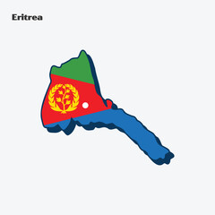 Eritrea Country Nation Flag Map Infographic