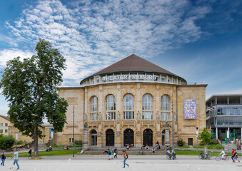 Theater Freiburg, Baden-Württemberg, Deutschland - obrazy, fototapety, plakaty