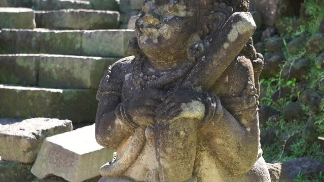 The ruins of gambar wetan temple. The Gambar Wetan Temple was built during the Majapahit Kingdom after the reign of Hayam Wuruk