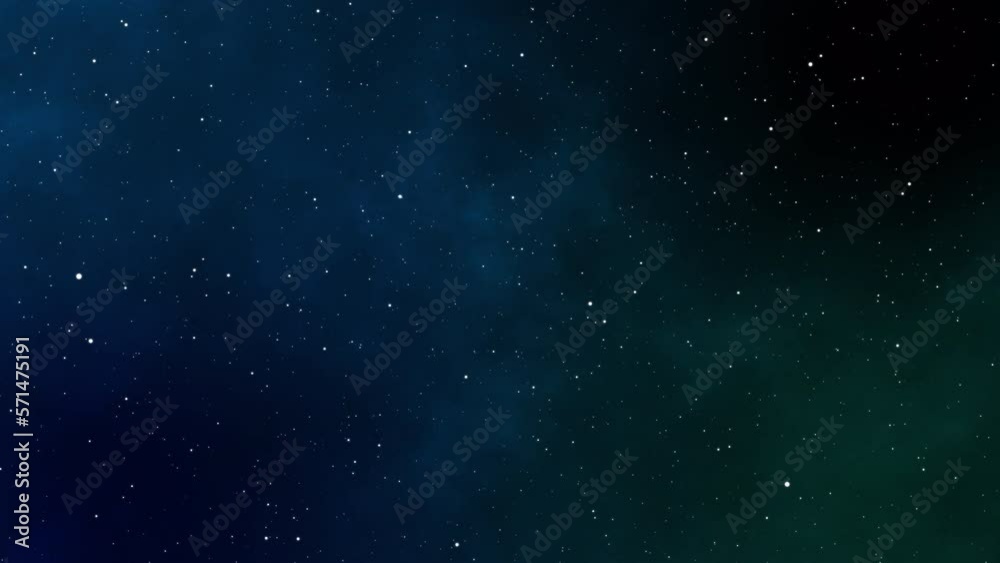 Wall mural loopable motion background of cosmic space image with changing colors at 60fps