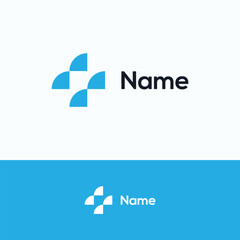 Сompany logo. Cross two care logo template. Clinic pixel digital sign.