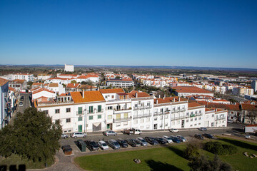 Fototapeta na wymiar Landscape on a street in Beja city - Portugal