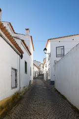 Fototapeta na wymiar On a narrow street in Beja city - Portugal