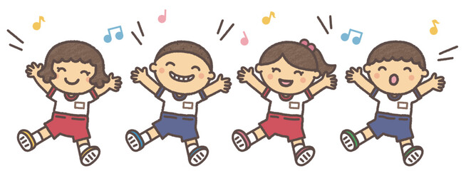 ダンス　小学生　園児　体操服　運動会
