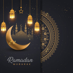 Obraz na płótnie Canvas Beautiful Islamic festival Ramadan Kareem illustration background design.
