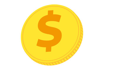 Obraz premium 立体的なドルコイン