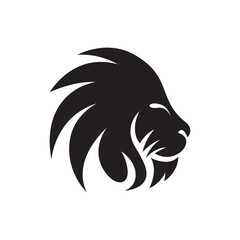 Lion head logo images illustration