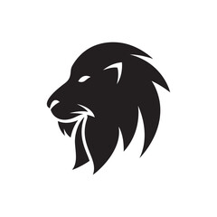 Lion head logo images illustration