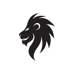 Lion head logo images illustration