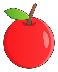 red cherry fruit sticker 