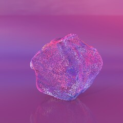 colored background with particles, on the background of the ball