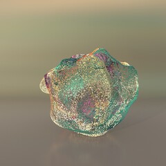 colored background with particles, on the background of the ball