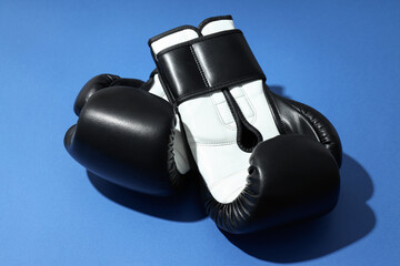 Concept of boxing and sport lifestyle with boxing gloves