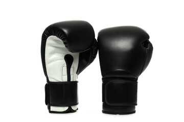 Concept of boxing and sport lifestyle, isolated on white background