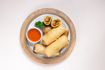 Popia Sayur or Lumpia is Spring Roll Filled with Vegetables.