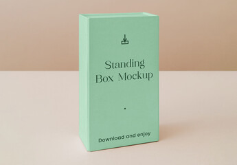 Standing Box Mockup