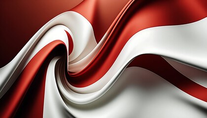 Sfondo astratto bianco e rosso. Background. Texture. Ai generated.