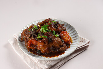 Kepak Ayam Masak Kicap is Traditional Dish from Malaysia, Chicken in soy sauce. 