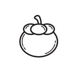 Line Fruit Icons Element
