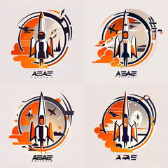 Aerospace theme and logo's