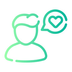 customer gradient icon