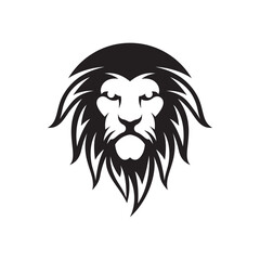 Lion head logo images illustration