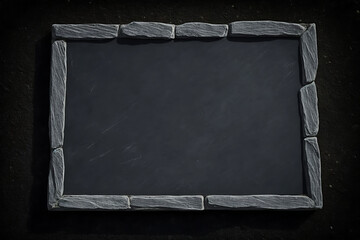 Lavagna. Spazio per messaggio. Ai generated.