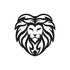 Lion head logo images illustration