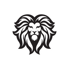 Lion head logo images illustration