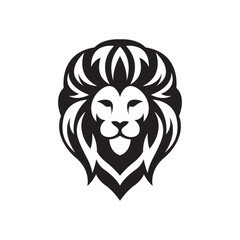 Lion head logo images illustration