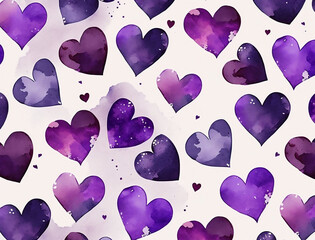 Heart Valentine Pattern. Generative AI