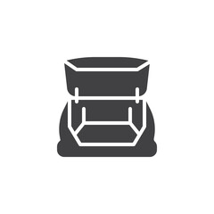 Car trunk vector icon
