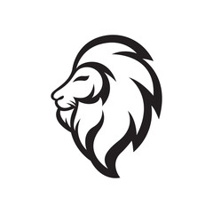 Lion head logo images illustration