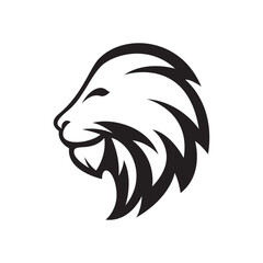 Lion head logo images illustration