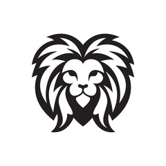 Lion head logo images illustration