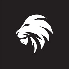 Lion head logo images illustration