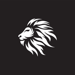 Lion head logo images illustration