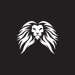 Lion head logo images illustration
