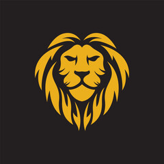 Lion head logo images illustration