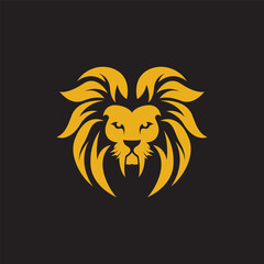 Lion head logo images illustration