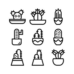 Showcase the beauty and elegance of your design with this stunning Black and White cactus Icon. Perfect for graphic designs, logos, mobile apps, posters, and more. 
