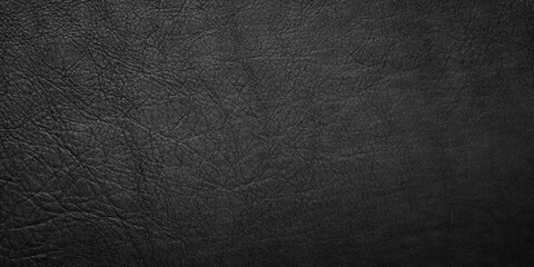 Fototapeta na wymiar black leather texture, skin surface as dark background