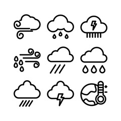 Showcase the beauty and elegance of your design with this stunning Black and White climate Icon. Perfect for graphic designs, logos, mobile apps, posters, and more. 
