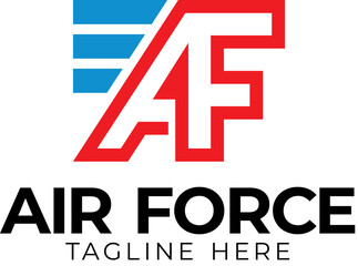 Letter A and F Logo