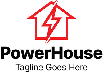 Fototapeta premium Power House Logo