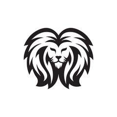 Lion head logo images illustration