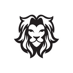 Lion head logo images illustration