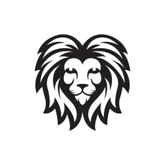 Lion head logo images illustration