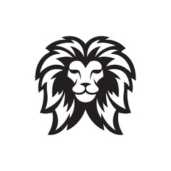 Lion head logo images illustration